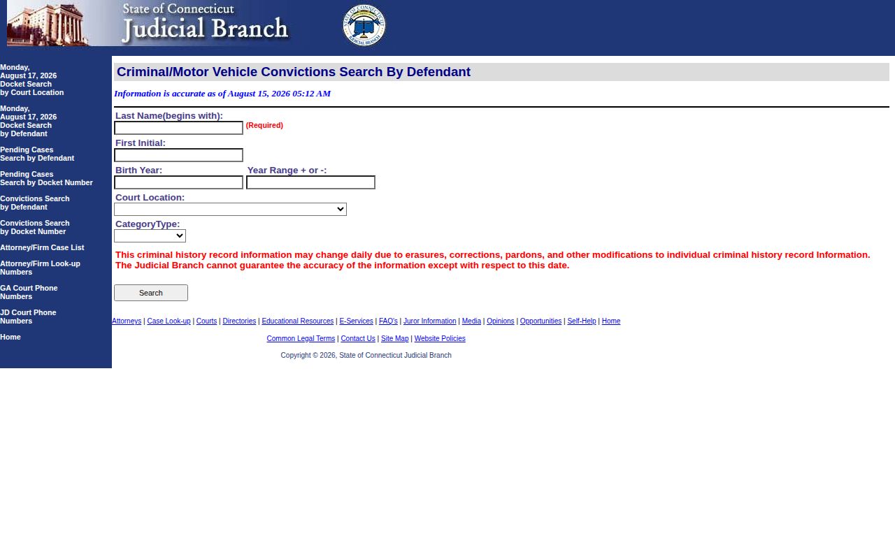 Manchester criminal case disposition record search